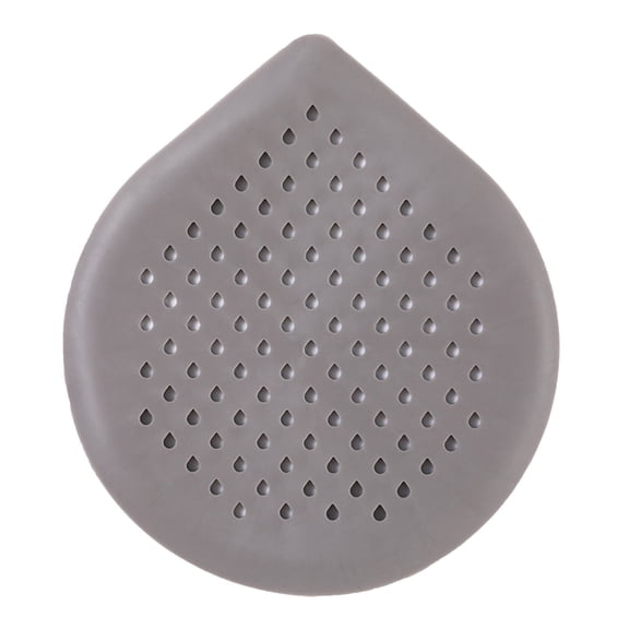 Efficient Drain Strainer Hair Catcher Pad for Universal Bathroom and Bathtub Use, Reusable Silicone Screen Pad Clogs and Fewer, 6.10*6.69 in, Grey