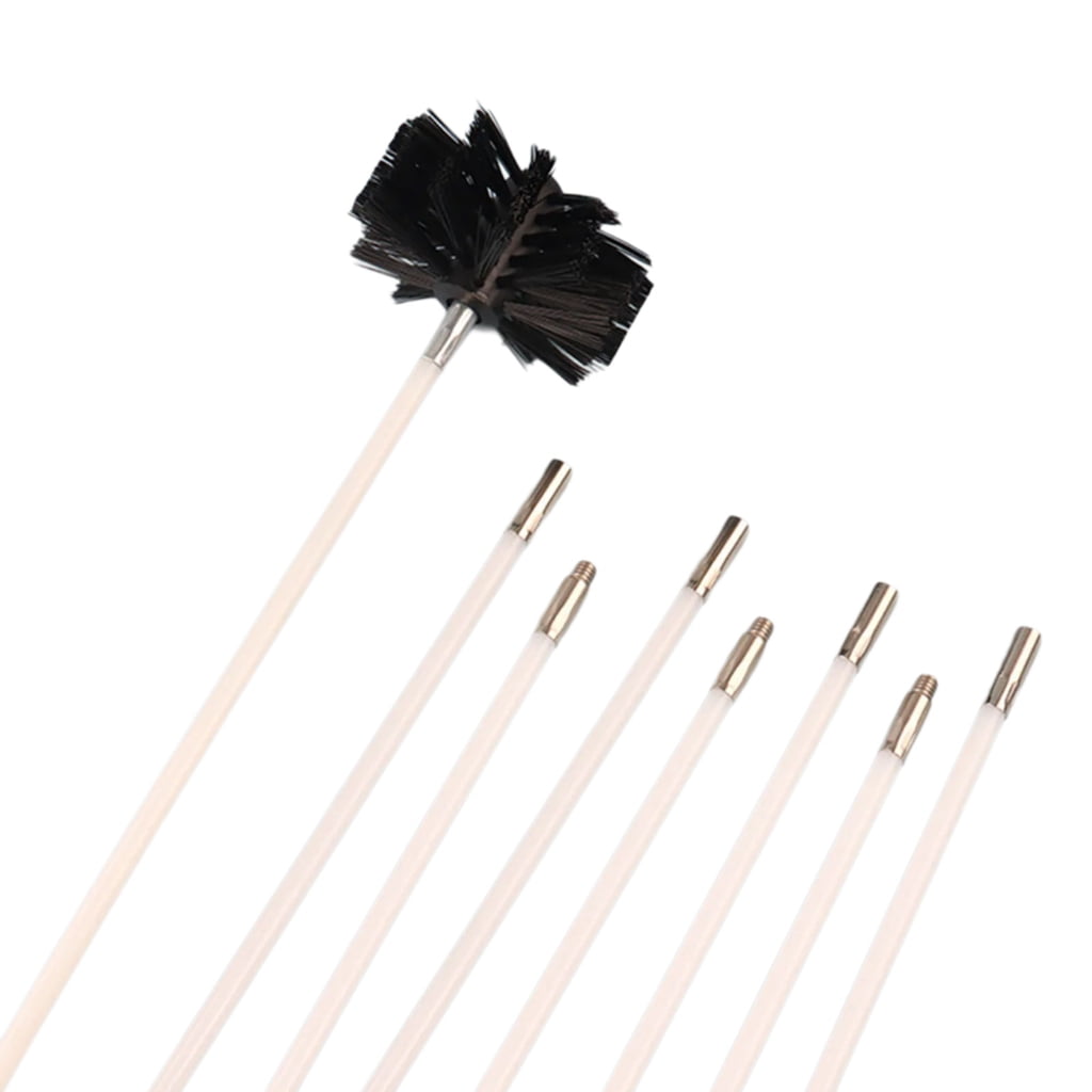 Efficient Dryer Vent and Chimney Cleaning Kit Feature Brushes with Flexible Rod