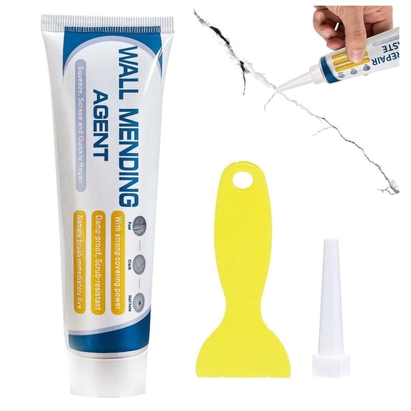 Efficient Drywall Repair Kit, 2026 Upgrade Quick Drying Wall Mending Agent with Scraper, Multi Wall Hole Repair Compound for Cracks & Nail Holes