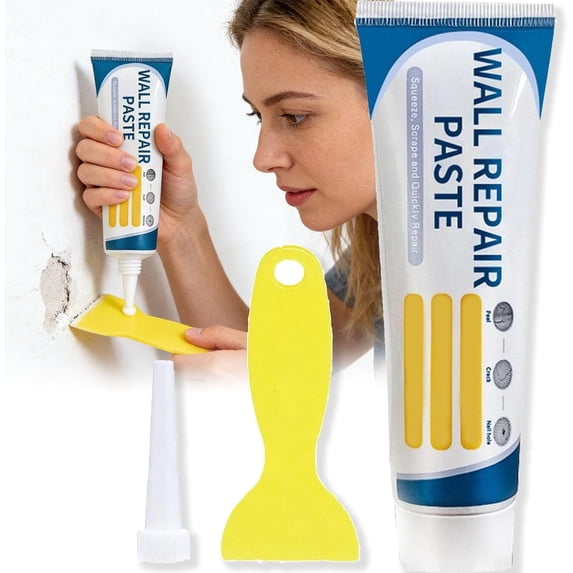 Efficient Drywall Repair Kit with Scraper, 2026 New Wall Mending Agent ...