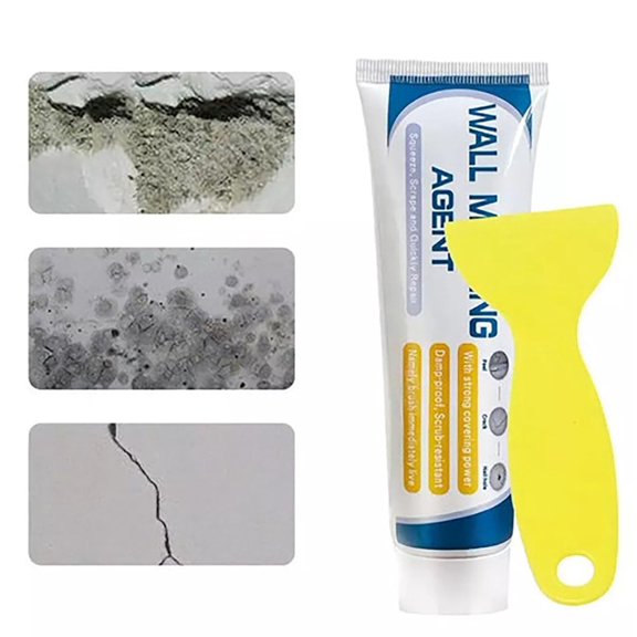 Efficient Drywall Repair Kit with Scraper, 2026 Pro Wall Mending Agent, Fast-Drying Wall Filler for Holes, Portable Drywall Patch Kit for Repairs.
