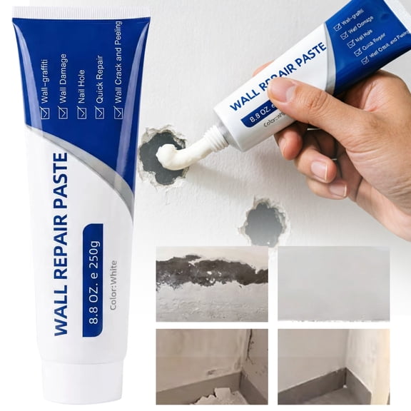 Efficient Drywall Repair Paste, Quick-Drying Wall Mending Agent, Multi-Functional Patch Paste for Filling Holes and Cracks, Easy Drywall Repair for Nail Holes and Wall Damage