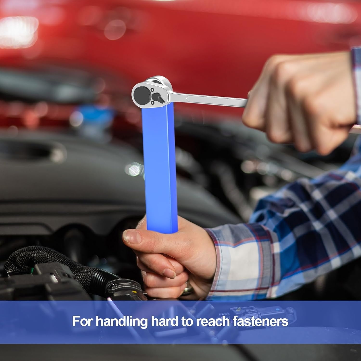 Efficient and Durable Extension Ratchet Wrench for Tight Spaces with 1/