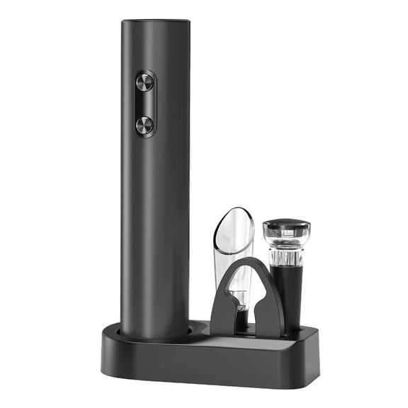 Efficient Electric Corkscrew Set Plastic Texture for Wine Enthusiasts Present