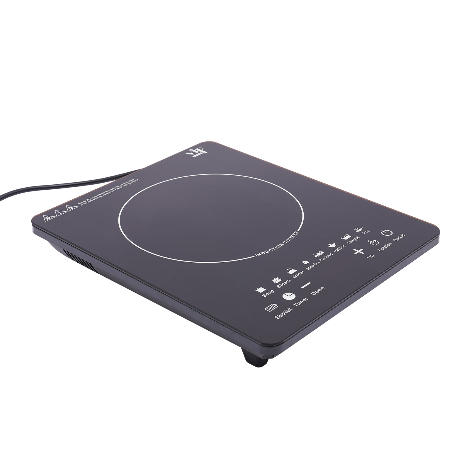 Efficient Electric Induction Cooktop with 8 Power Settings, 180-Minute Timer, Auto Shut-Off, and&nbsp; Glass Surface for Easy Cleaning
