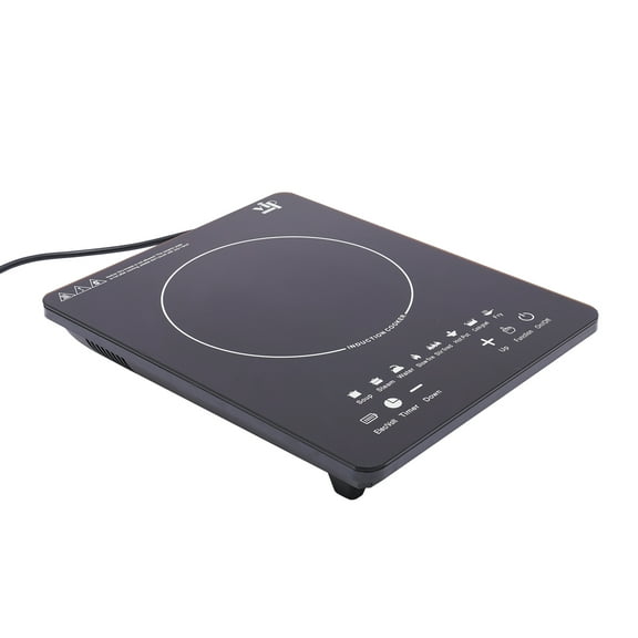 Efficient Electric Induction Cooktop with 8 Power Settings, 180-Minute Timer, Auto Shut-Off, and Glass Surface for Easy Cleaning