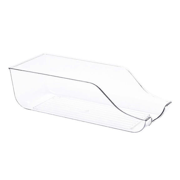 Efficient Fridge Organizer, Space-Saving Design For Your Kitchen, Bpa-Free Material Storage Bins For Organizing Beverages And Canned Foods, Clear