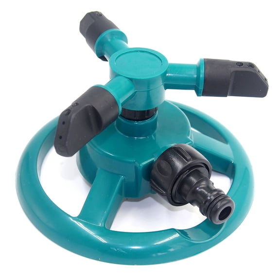Efficient Garden Sprinkler, Automatic 360 Degree Rotating Irrigation System Ensures Comprehensive Water Distribution For Lawns And Gardens, Green