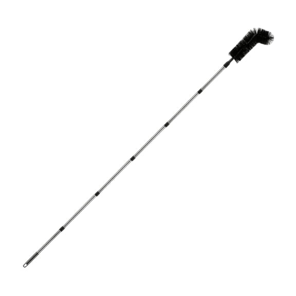 Efficient Gutter Cleaning Systems With 7 Connectable Rods And PET Brush For Wet Leaves And Stubborn Debris Removing