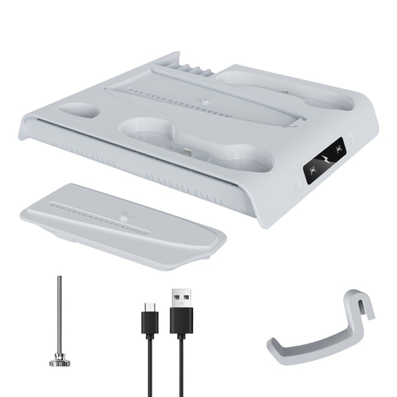 Efficient Heat Dissipation ABS Cooling Station with surrounding Colorful Lights Quiet Cooling Designs for P5 Consoles