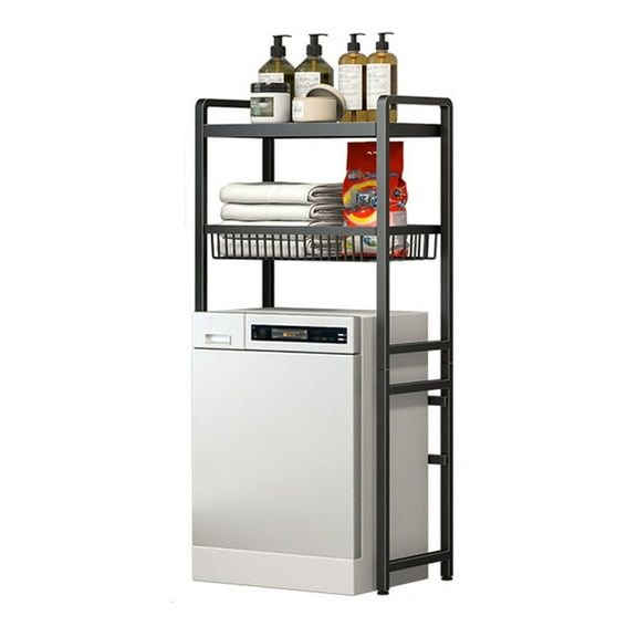 Efficient Laundry Room Storage Rack Functional Washing Machine Organizer Rack for Limited Space and Storage Need