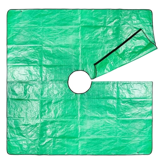 Efficient Leaf Collection Tarp 78.7"x78.7" Waterproof Design Landscape Tarp for Bush Trimming with Easy Installation