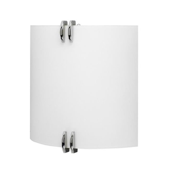 Efficient Lighting EL-318-109E26LED Interior Wall Sconce White Glass