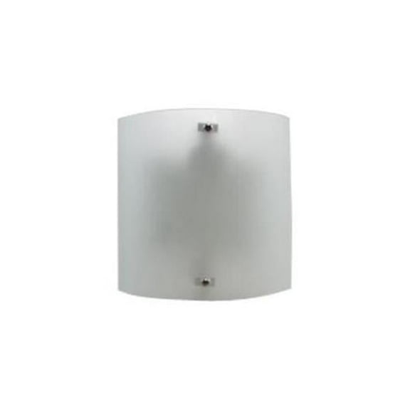 Efficient Lighting EL-320-109E26LED Contemporary Wall Sconce Brushed Nickel Finish with Frosted Glass Energy Star Qualified