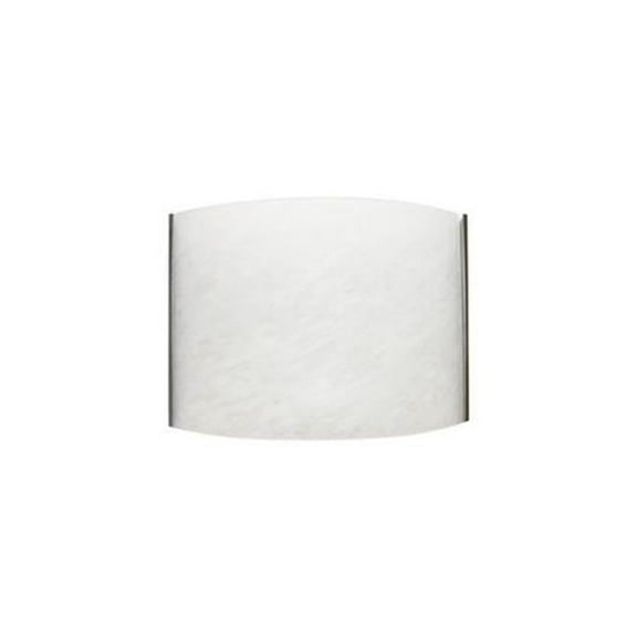 Efficient Lighting EL-330-123 Contemporary Wall Sconce Brushed Nickel Finish with Alabaster Glass Energy Star Qualified