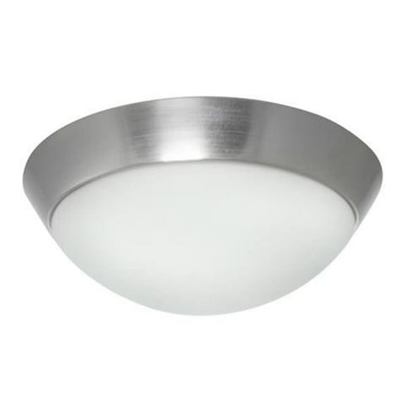 Efficient Lighting EL-801-16-209E26LED-BN-BN Modern 2-Light Interior Enclosed Ceiling Mount Brushed Nickel