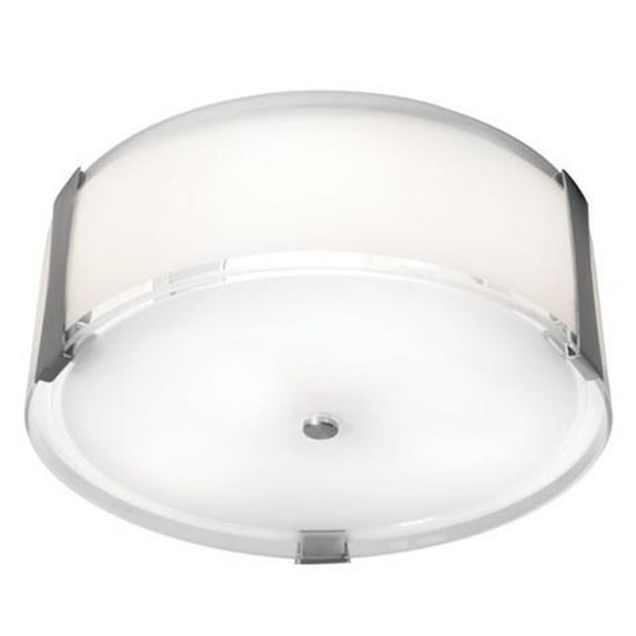 Efficient Lighting EL-814 Modern 3-Light 30W Integrated LED Interior Ceiling Mount, Brushed Nickel