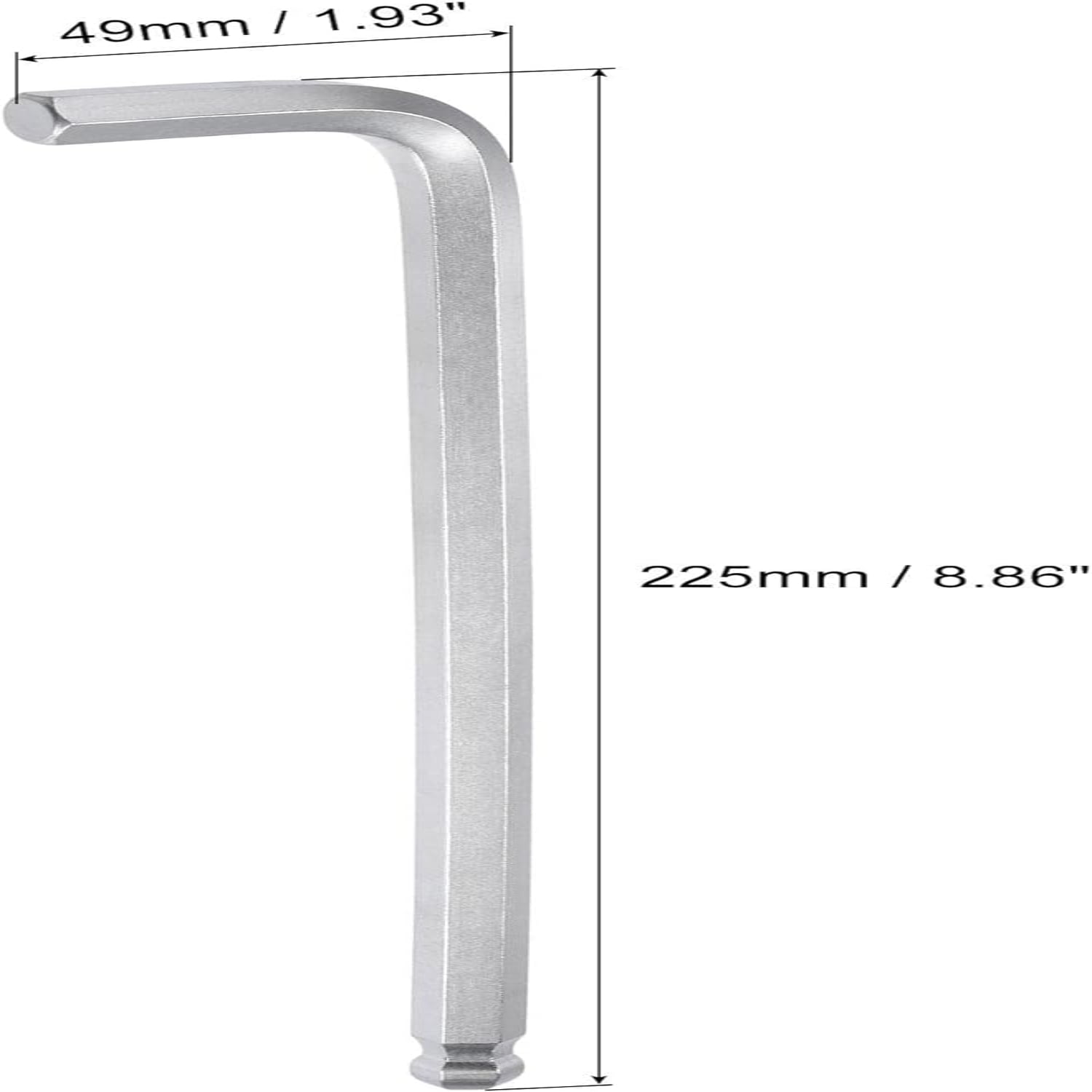 Efficient Long Arm L Shaped Ball End Hex Key Wrench for Difficultto