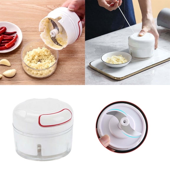 Efficient Manual Food Chopper for Garlic Onion and Meat Mincing Kitchen Gadget