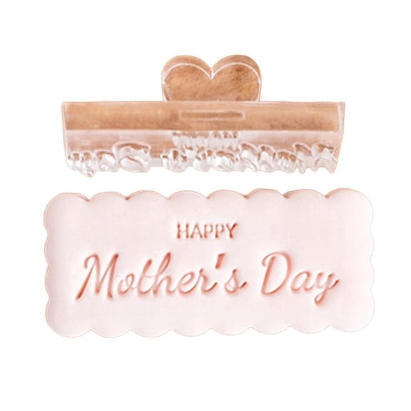 Efficient Mother's Day Cookie Portable Fondant Cookie Molds Biscuits Stmap Perfect For Mother's Day Celebration