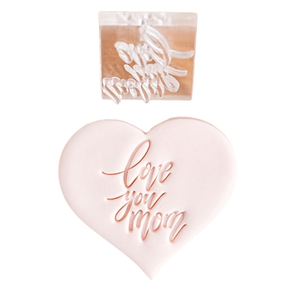 Efficient Mother's Day Cookie Portable Fondant Cookie Molds Biscuits Stmap Perfect For Mother's Day Celebration
