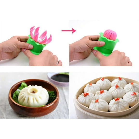 Efficient Multi-Function Dumpling and Steamed Bun Mold, Food-Grade PP Household Pastry Press & Shaping Tool, Random Color Delivery