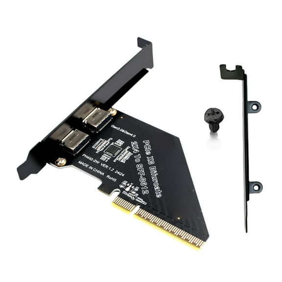 Efficient PCIExpress 4.0X8 Adapter Splitter to SFF 8612 8611 Adapter for Seamlessly Solid Disk Integration