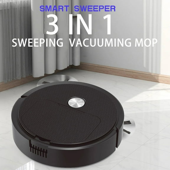 Efficient  Powerful  Wireless 3-In-1 Smart Mini Sweeping Vacuuming Robot Cleaner - Achieve Maximum Cleaning Performance Ease Effortlessly
