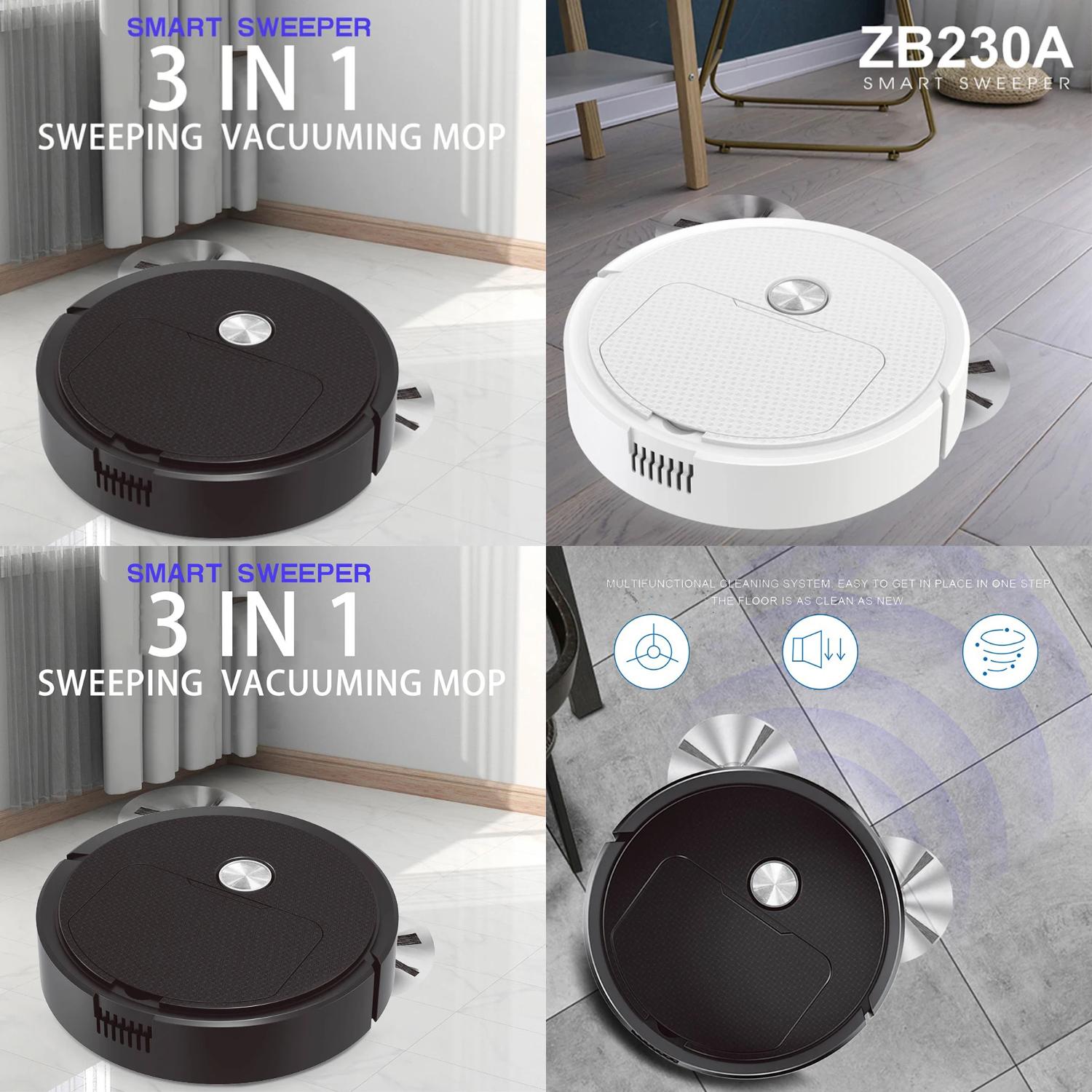 Efficient Powerful and Wireless Smart 3In1 Mini Sweeping Vacuuming