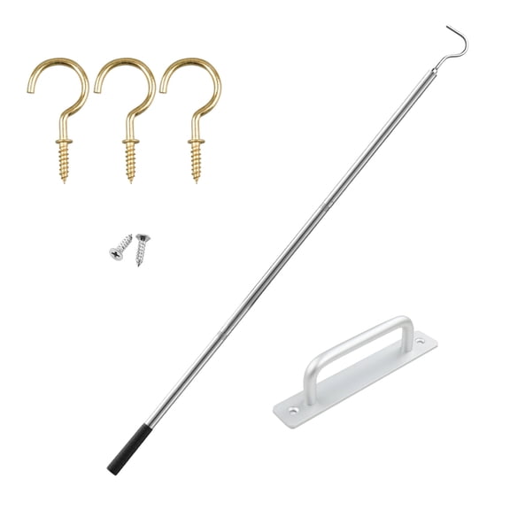 Efficient Pull Down Ladder System Attic Ladder Pull Down Hook Replacement for Mess Release Attic Door Opening