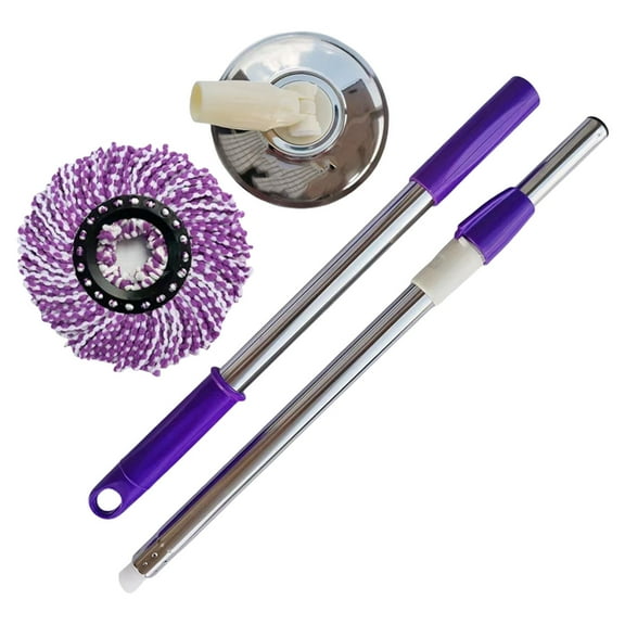 Efficient Rotating Spin Mop Quick Drying Mechanism Household Cleaning Tool With Removable Head Stainless Steels Stick