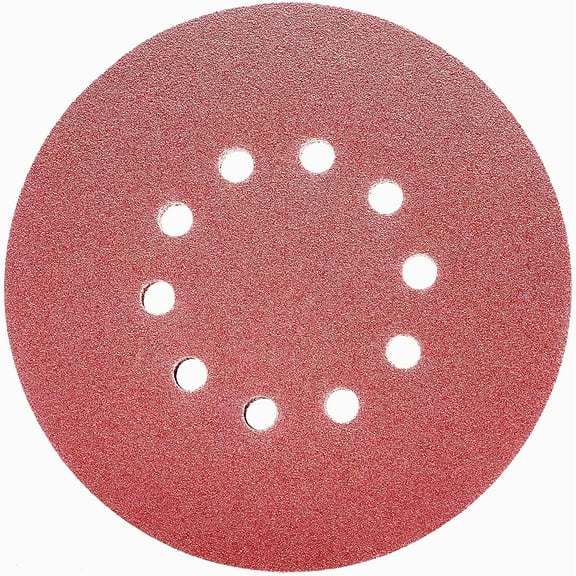 Efficient Sanding Discs For Planex 225 Mm Attachment System, Removable With Hook And Loop, 15 Pieces Of 240 Grit, Pre-Punched For Dust Pickup, Durable Aluminum Oxide Grain,