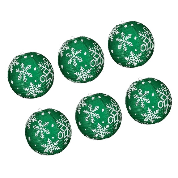 Efficient Snowflake Paper Lights Christmas Decoration Set Simple Foldable Design Seasonal Celebration Decors