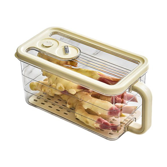 Efficient Space Saving Kitchen Storage Container For Vegetables Bread Portable Design Leak Proof Stackable Essential