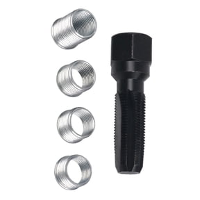 Efficient Spark Plug Thread Repair 14mm, 4 Insert Sizes for Gasoline & Diesel Engines