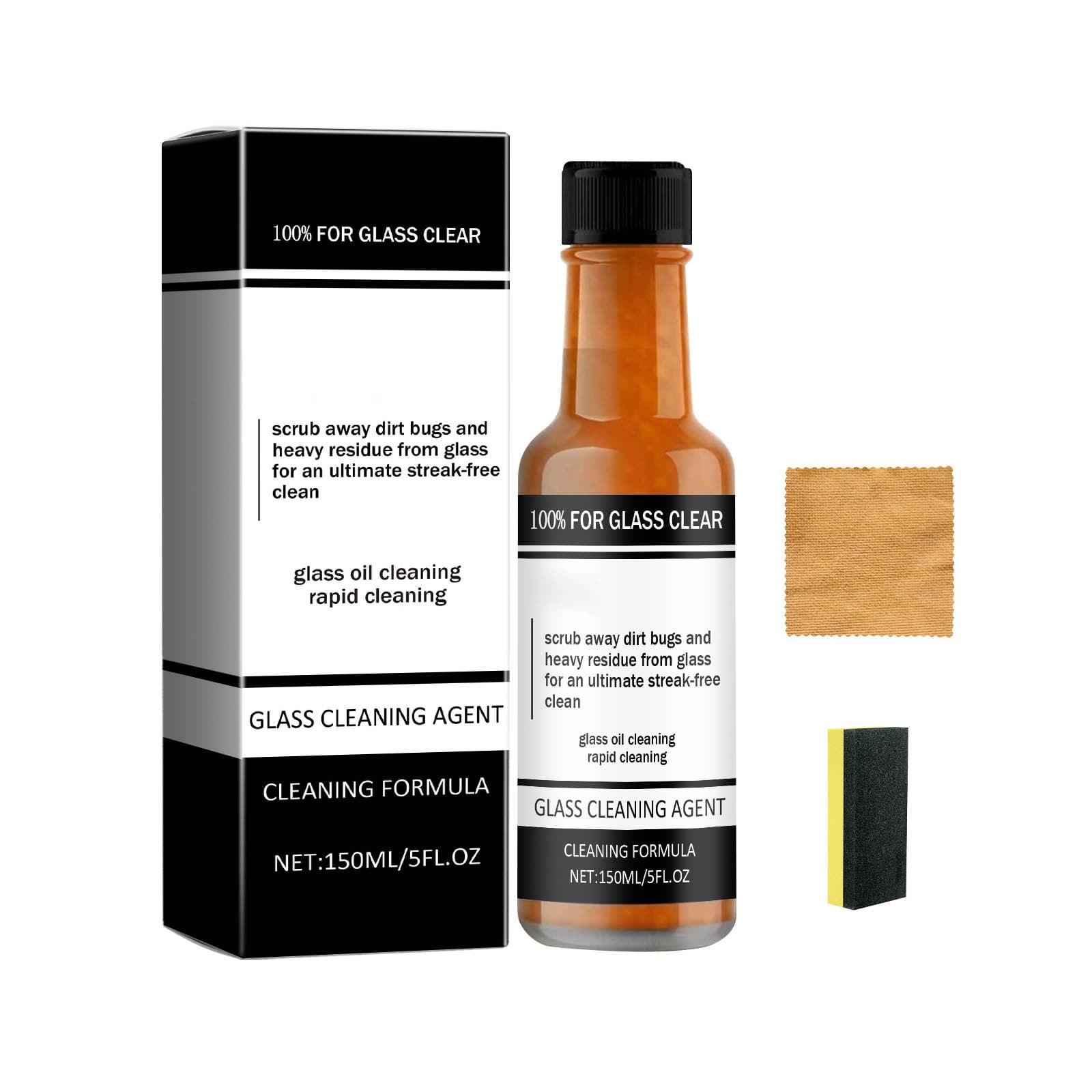 Efficient Stain Removal Sparkling Clean In One Spray Grade Car Glass