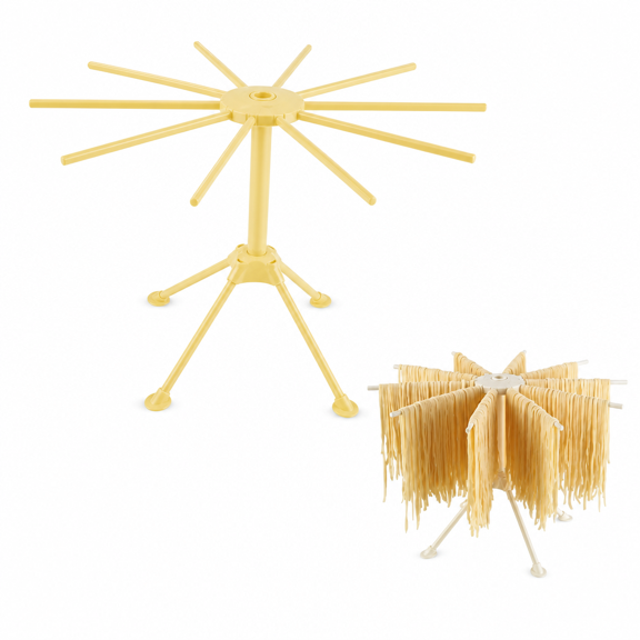 3-Piece Stainless Steel Pasta Maker Set with Drying Rack Cutter
