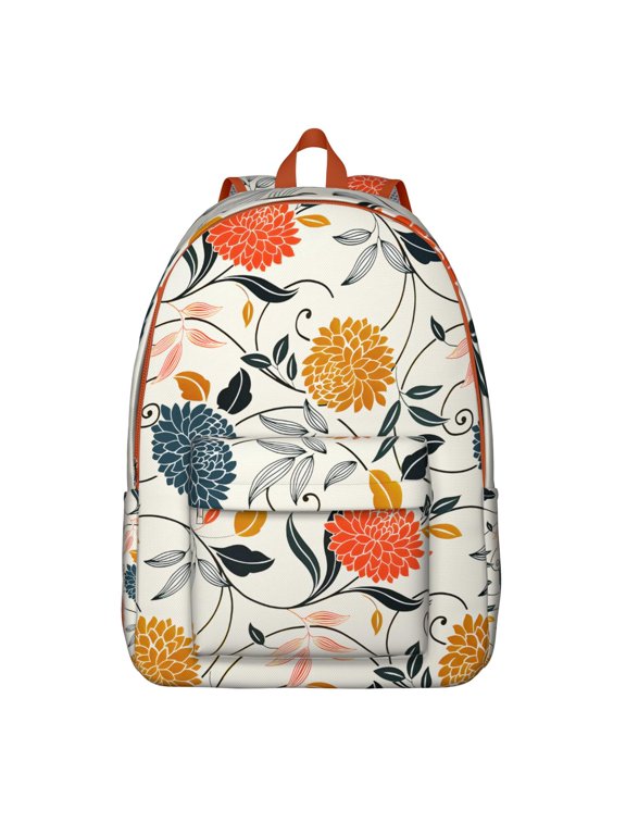 Efficient Sunflower Patterned Backpack with Smart Storage, Ideal for College and Career Needs, Comfortable Carry, Recognition Gift