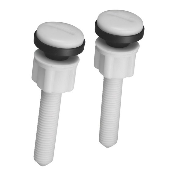 Efficient Toilet Hinge Coupling Bolts Set of 2 Sturdy Plastic and Rubber Material Easy Repair and Installation