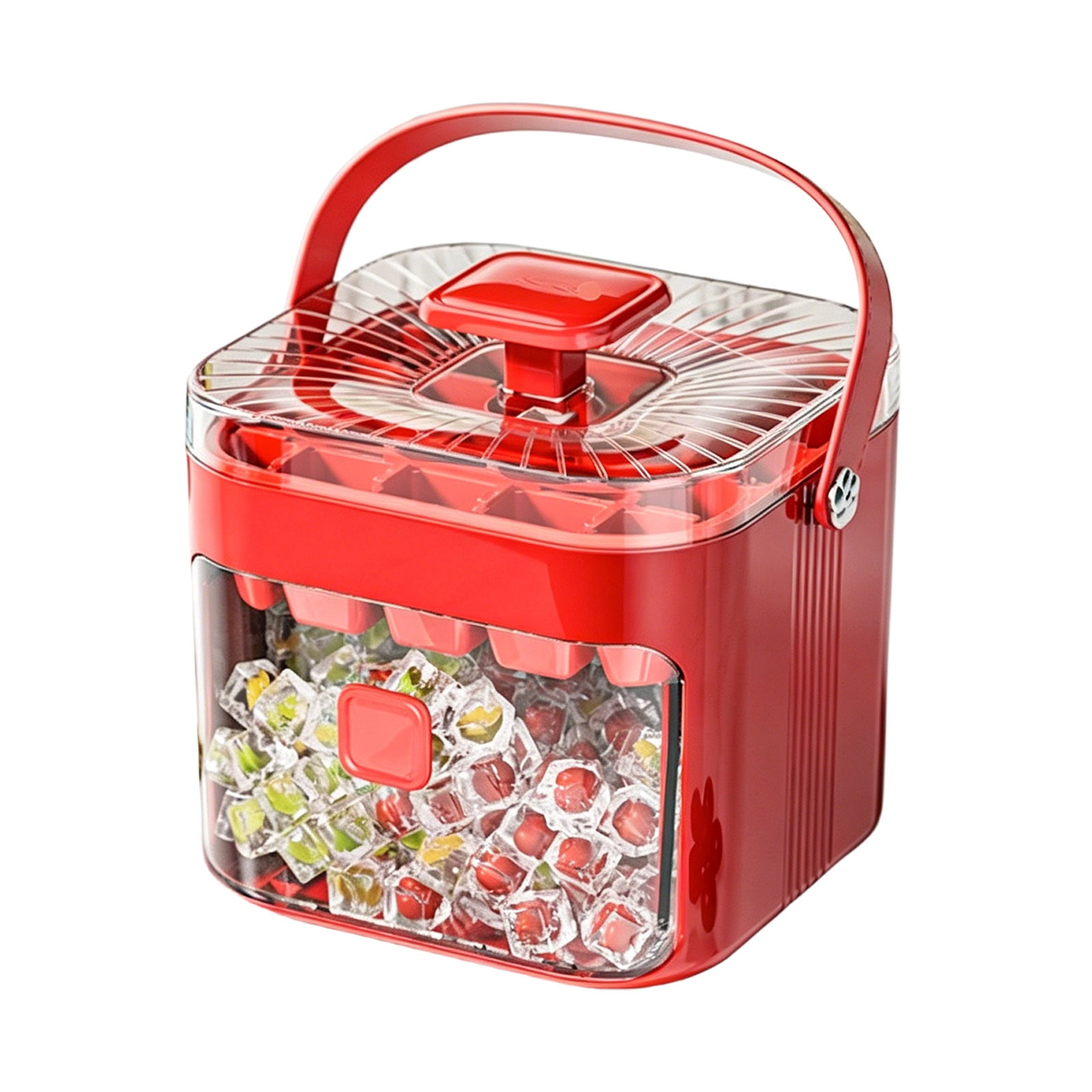 Efficient Tray With Secure Lid For Home Kitchen Bar And Outdoor Parties Compact Freezer Space Saving Design