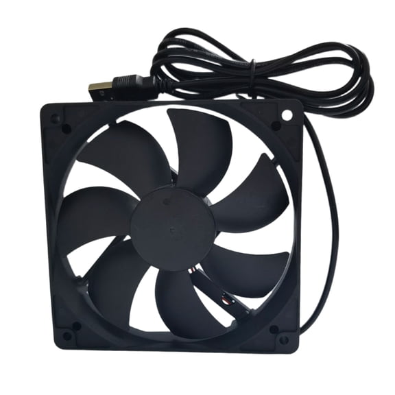 Efficient USB Powered PC Fan 120x120x25mm Black, Enhances Cooling with Minimal Noise