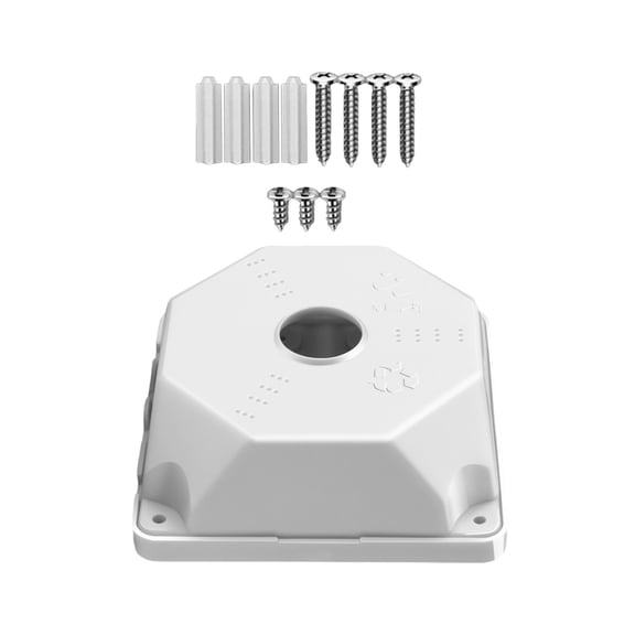 Efficient Waterproof Junction Box for Camera Wall and Ceiling Mount Installation Efficient and User friendly Mount