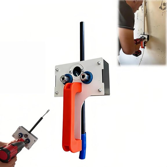 Efficient Wire Puller Cable Pulling Tool,Fish Tape Wire Puller for Conduit Wiring, 0.3inch Max Cable Wire Fishing Tools for Threading Machine Residential Commercial Industrial Use (Orange)