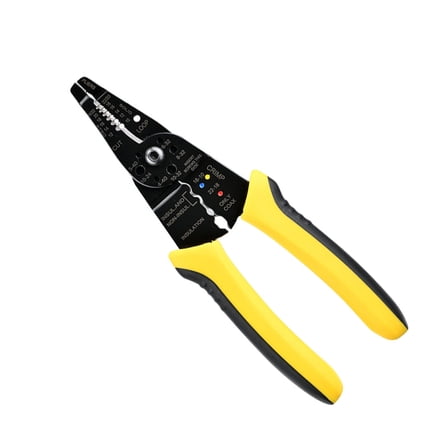Efficient Wire Stripper Pliers Carbon Steel Cable Crimping Tool Screw Cutter