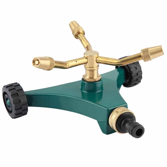 Efficient Yard Cooling & Irrigation System for Lawns 3-Arm Rotating Garden Sprinkler