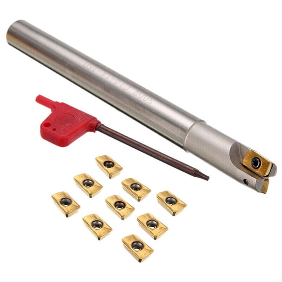 Efficient and Reliable Indexable Milling Cutter with 10 Carbide Inserts