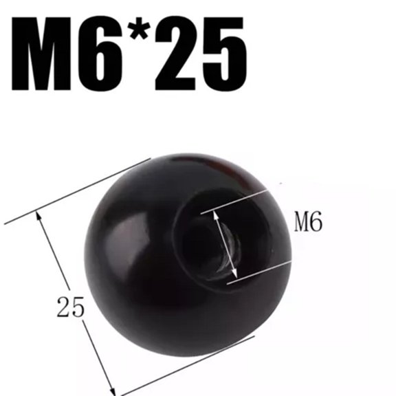Efficient and Versatile Machine Tool Handle Ball Nut for Various Industries M6-25 iron black