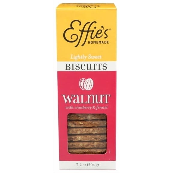 Effie's Homemade Biscuits Walnut Cranberry Final 7.2 oz (Pack of 12)