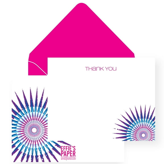 Effies Paper- Star Burst Thank You Notes- Boxed Stationery Set