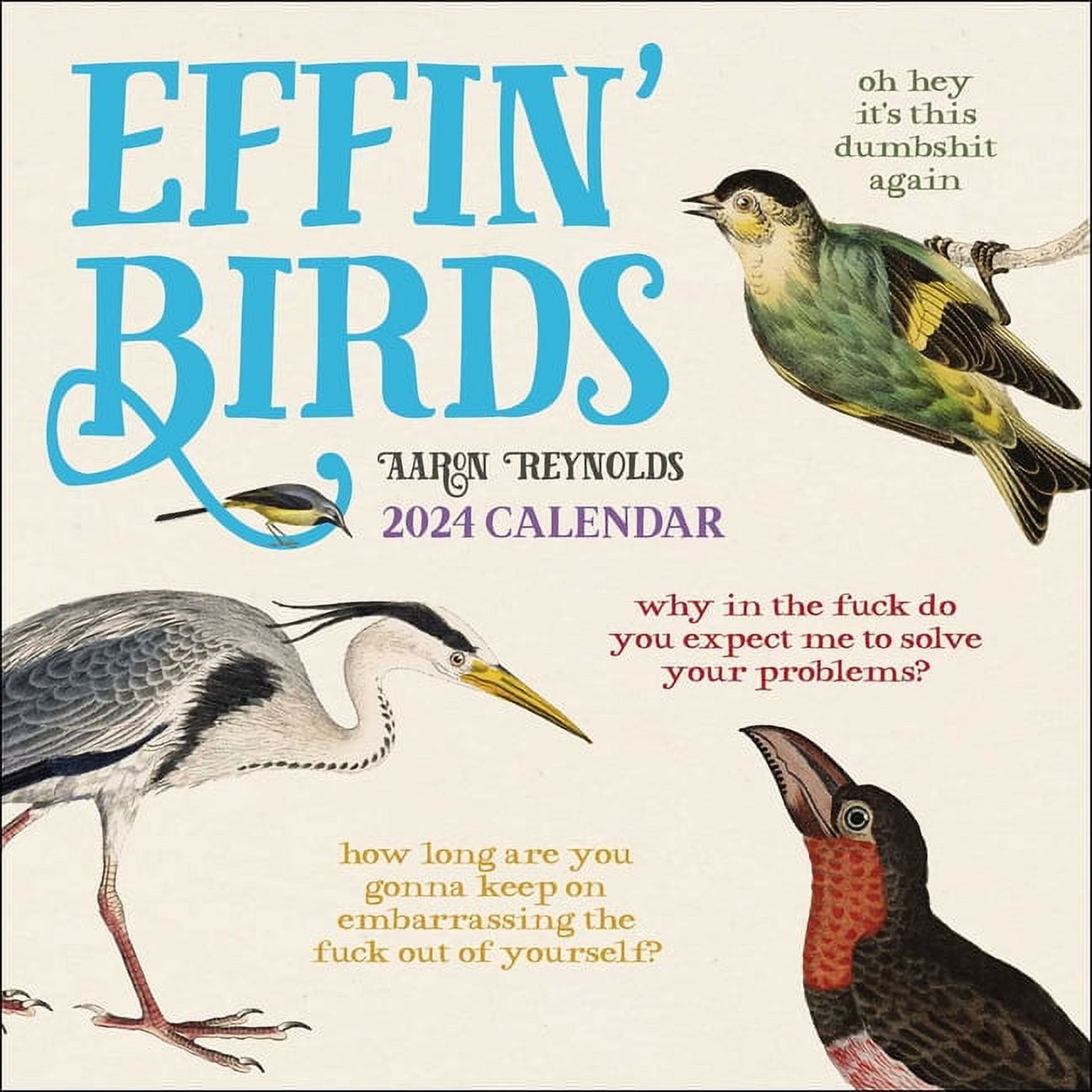 Effin' Birds 2024 Wall Calendar (Calendar)